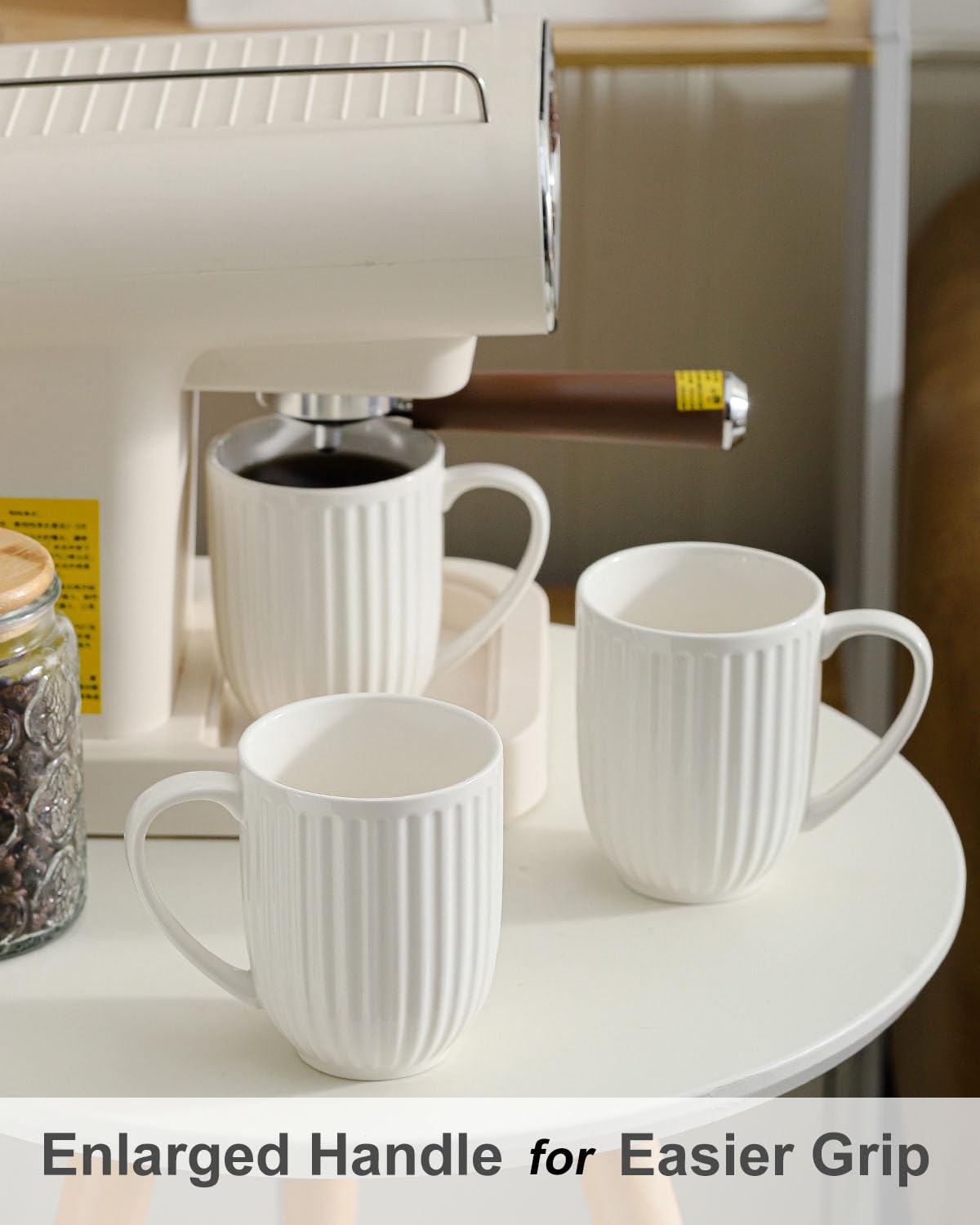 Hasense lightweight mugs reduce wrist strain while keeping a 16oz capacity.