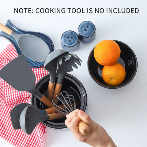 Hasense dishwasher-safe blue utensil holder for easy cleaning