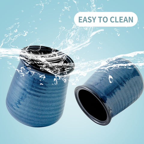 Hasense blue utensil holder used for kitchen organization