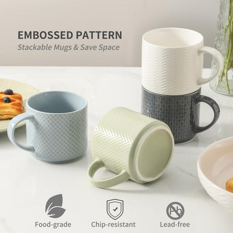 Hasense multicolor porcelain cappuccino cups ideal for lattes and tea moments.