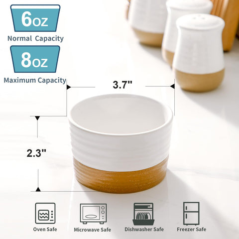 Hasense creme brulee dishes ideal for silky custards and caramel tops.