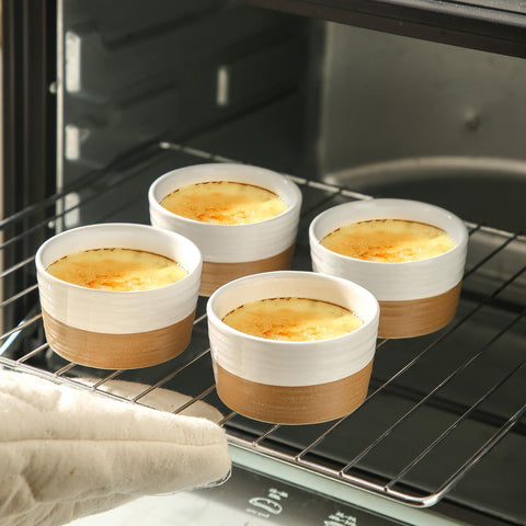Hasense dishwasher safe ramekins simplify cleanup after entertaining.