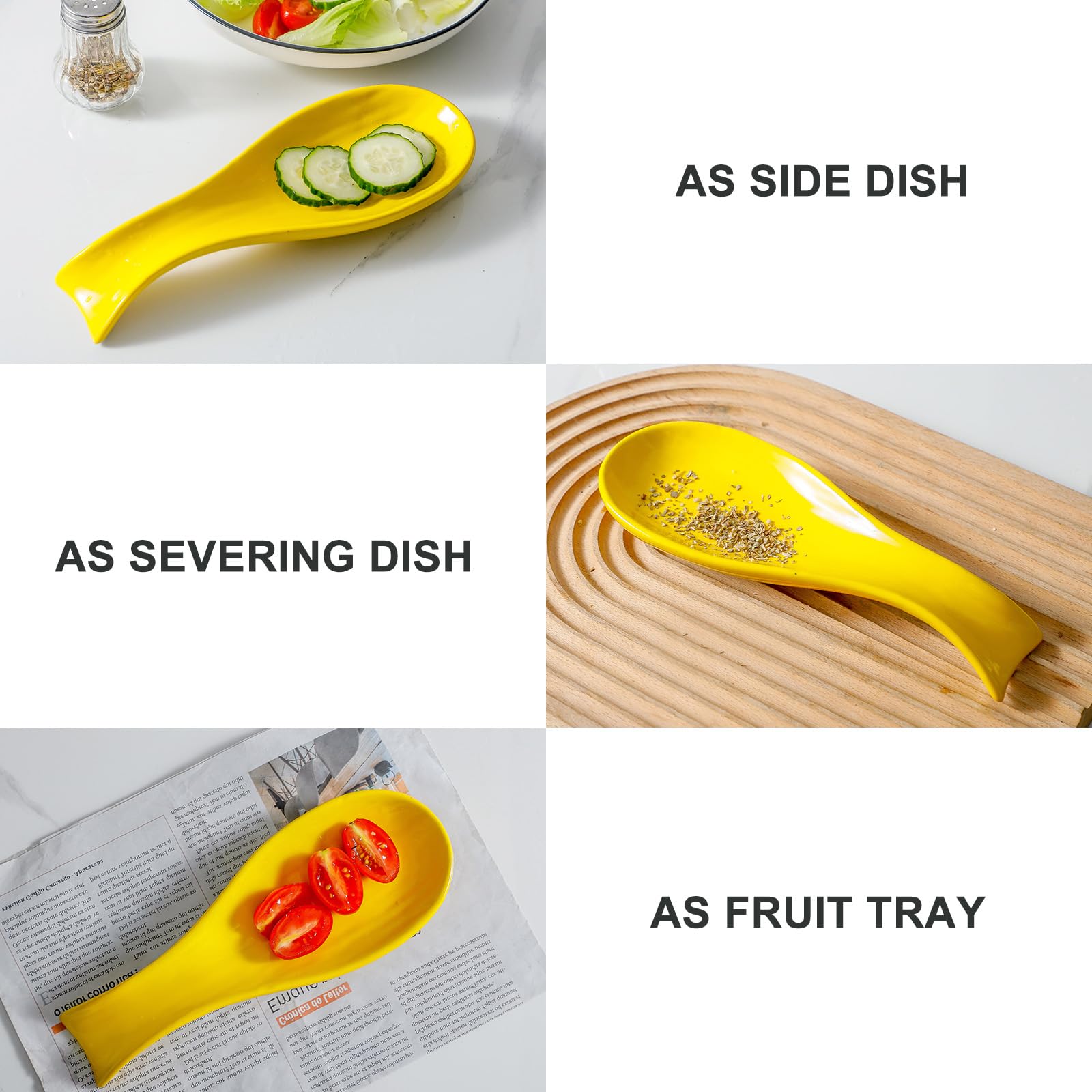 Durable Hasense porcelain spoon holder resists scratches and stays sturdy on the stove.
