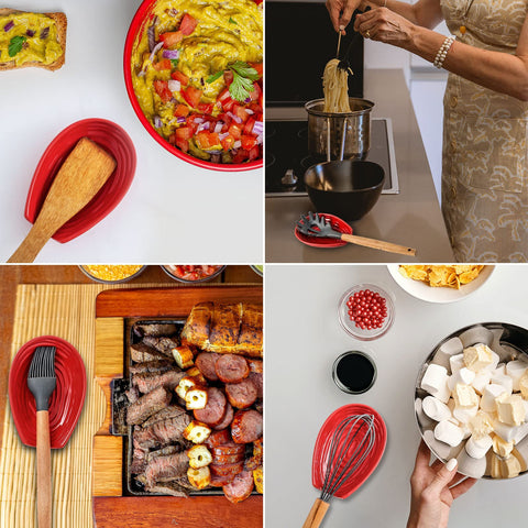 Hasense spoon rest with dishwasher-safe glossy finish for easy maintenance