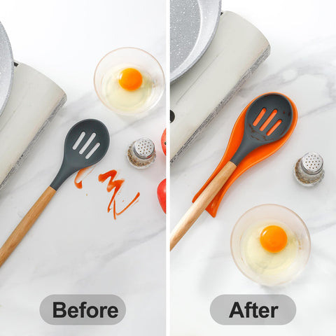 Hasense porcelain spoon rest is dishwasher-safe for easy maintenance.