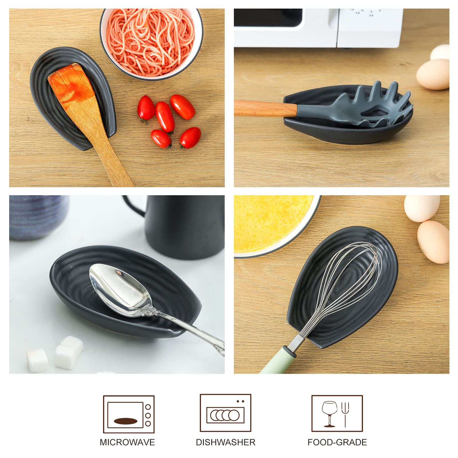 Hasense spoon rest sleek design complements modern kitchens.
