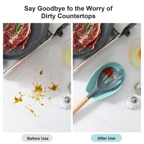 HASENSE utensil rest is microwave and dishwasher safe for quick cleanup.
