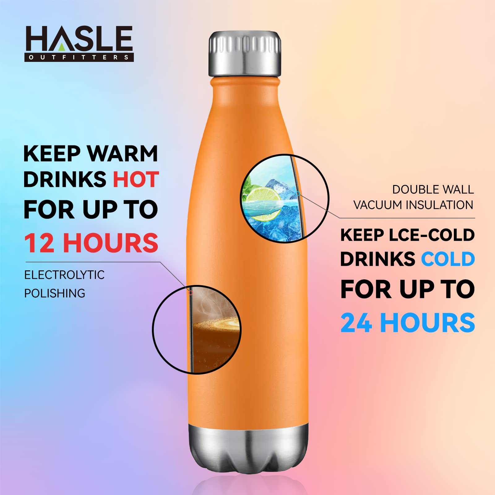 HASLE OUTFITTERS stainless steel construction, BPA-free and rust-resistant