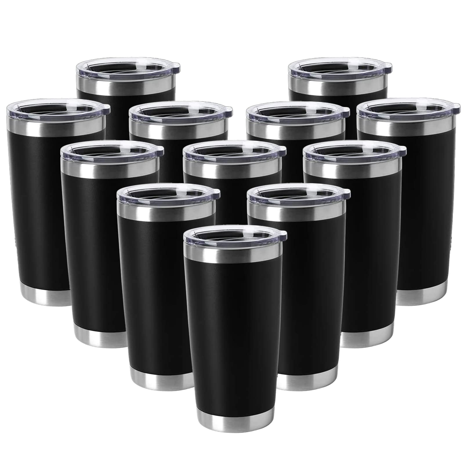 Hasle Outfitters 20oz tumbler with black lid, ideal for hot or cold drinks.