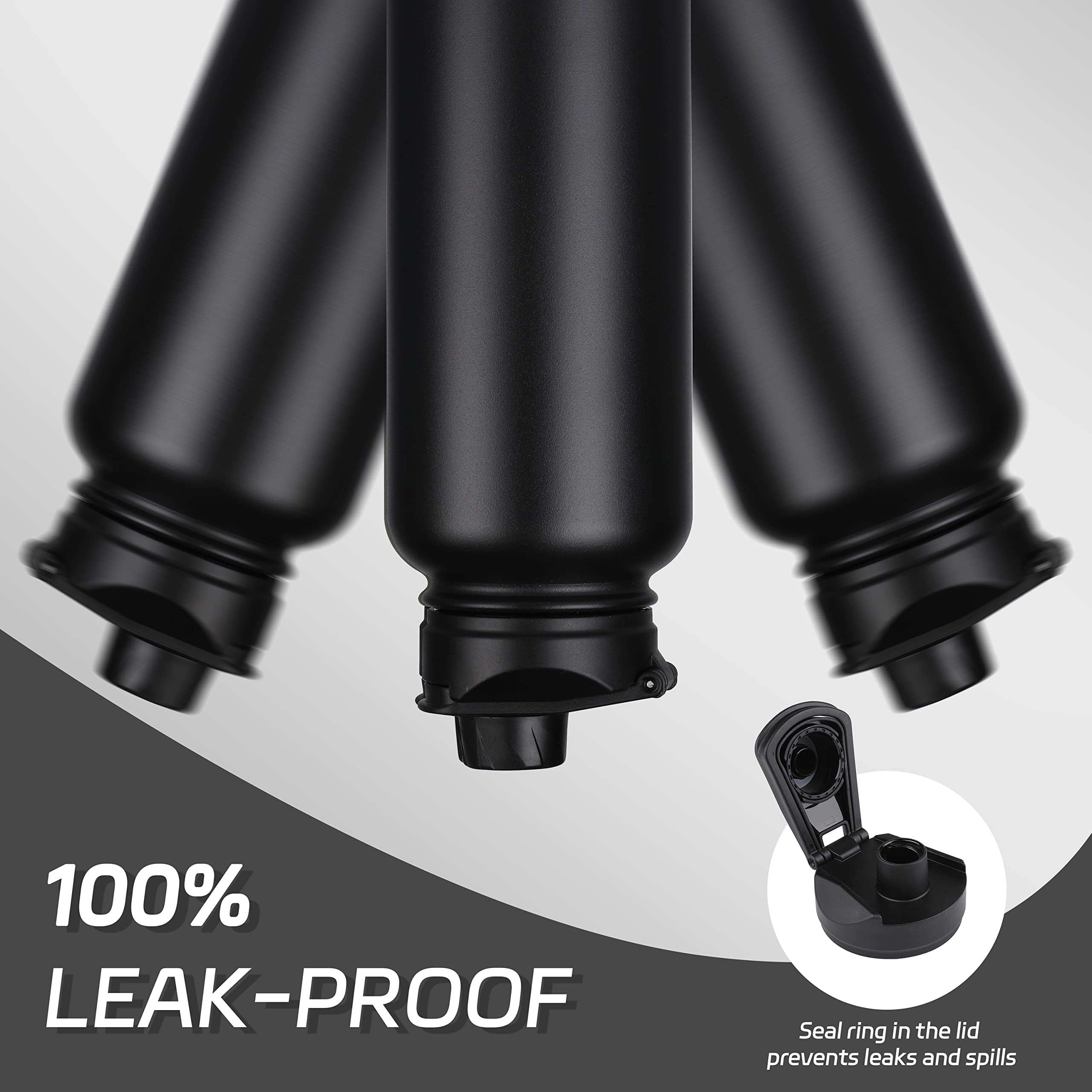 HASLE OUTFITTERS 32oz bottle ice filled, ready for cold beverages all day