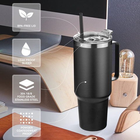 HASLE OUTFITTERS cupholder-friendly design fits in car or gym cups.