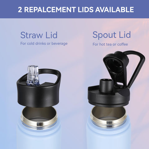 HASLE OUTFITTERS 16oz bottle leakproof cap, reliable hydration at school or outdoors.