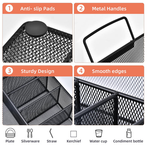 Hasuber cup holder compartment fits most cups for tidy serving.