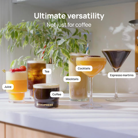 Hatfields London NitroPress compact design fits any countertop for quick nitro drinks