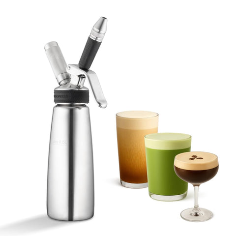 Hatfields London NitroPress in action delivering velvety nitro coffee at home
