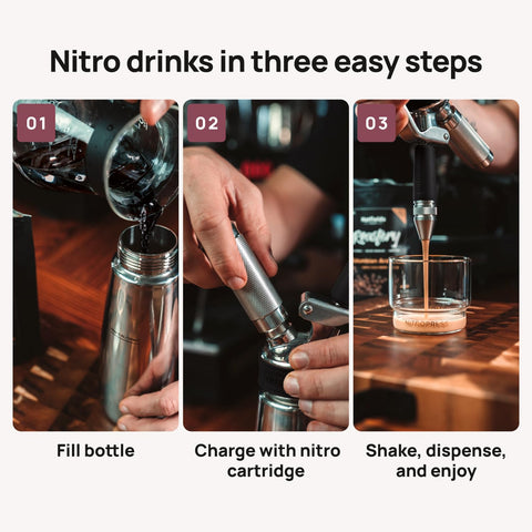 Original NitroPress cartridge design with three N2 canisters