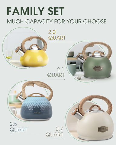 Hauce Radio Tea Kettle easy to clean; lemon removes scale.
