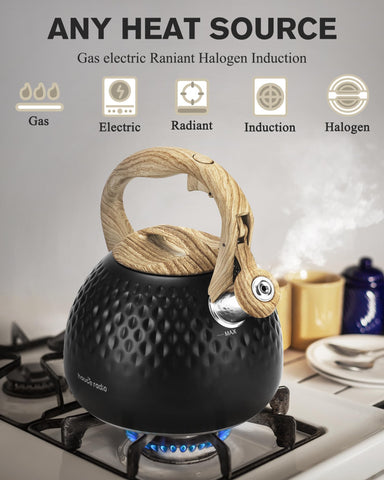 Hauce Radio tea kettle pouring into cup for cozy moments