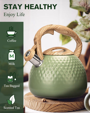 Hauce Radio sturdy stainless steel kettle, durable finish for daily use