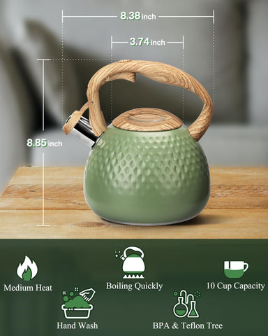 Hauce Radio tea kettle on induction or gas stove, versatile kitchen tool