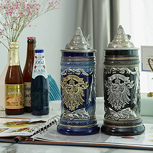 HAUCOZE 0.6 liter capacity ideal for beer, coffee, or tea.