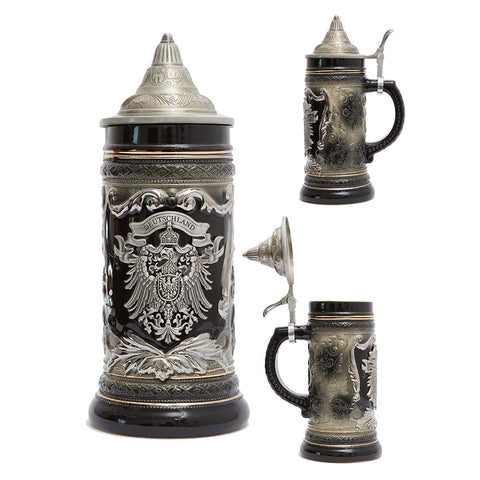 HAUCOZE ceramic stein height 9-8 inches for display and use