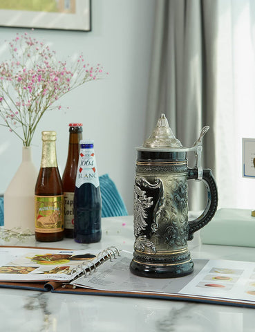 HAUCOZE detailed mug decor for display or collection