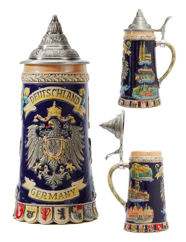 0.6 liter capacity suitable for beer, coffee, or tea.