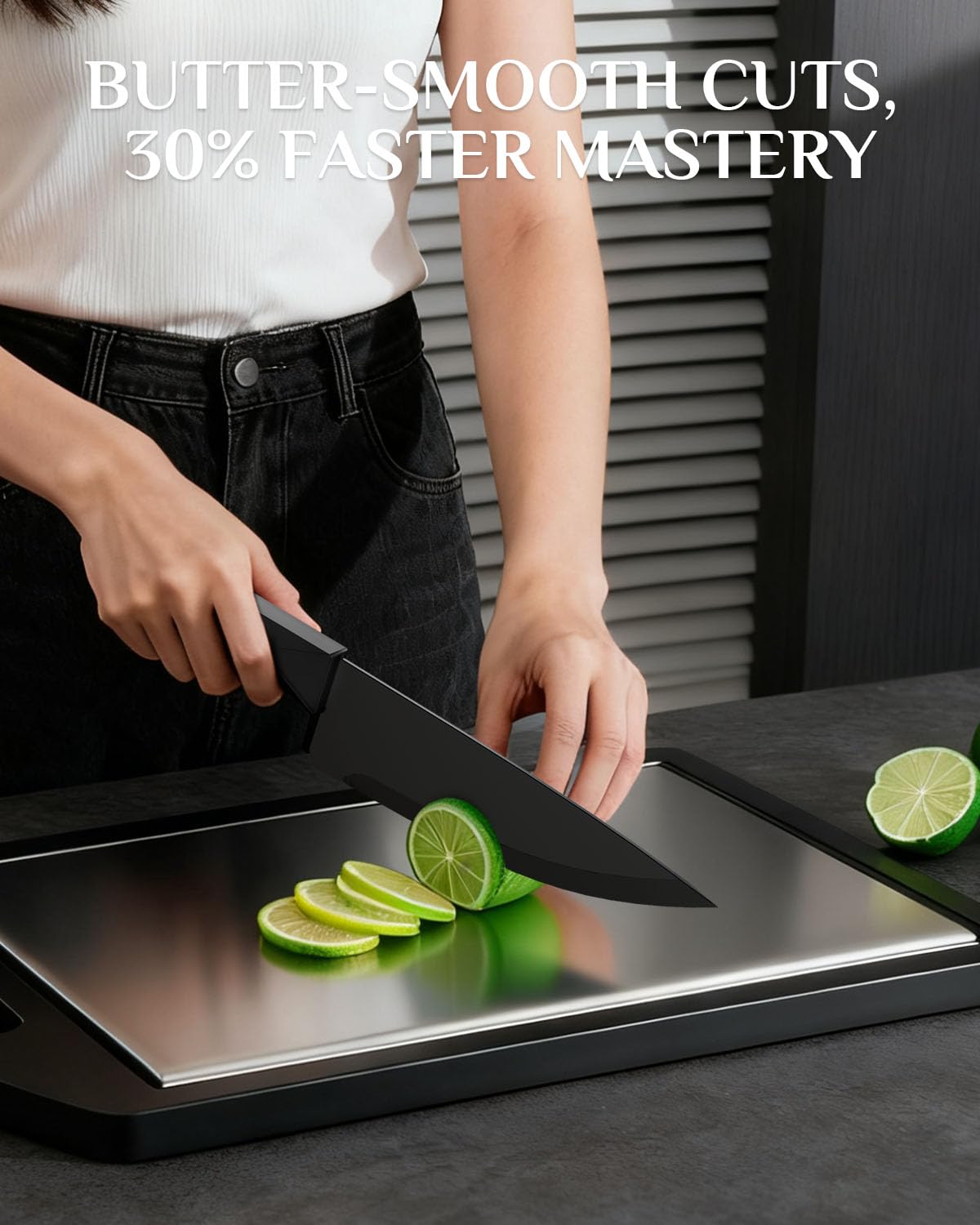 Dishwasher-safe construction simplifies after-dinner cleanup
