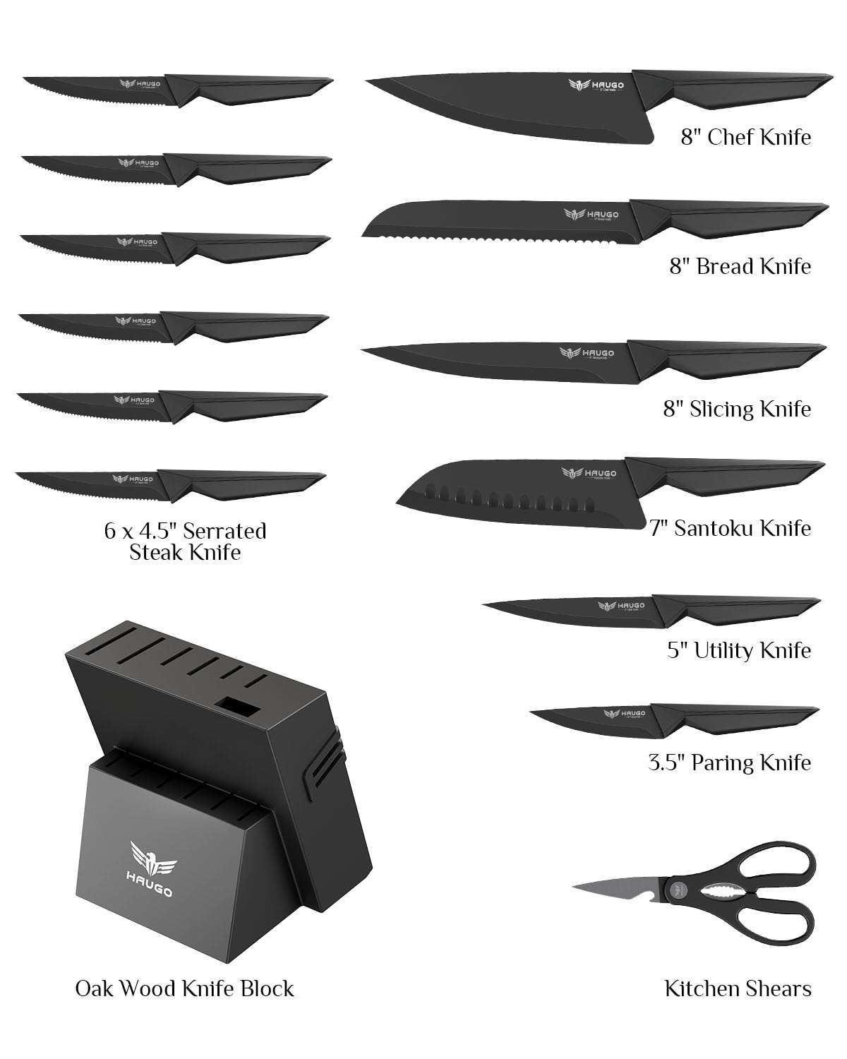 Panther Series knife block showcasing sleek design and organized knife storage