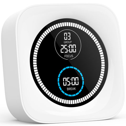 HAUKINIX timer front view with clear countdown aids focused study sessions