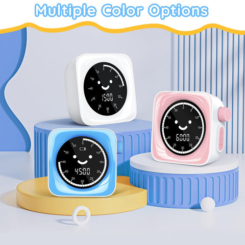 HAUKINIX blue-and-white timer body fits classrooms and kitchens.