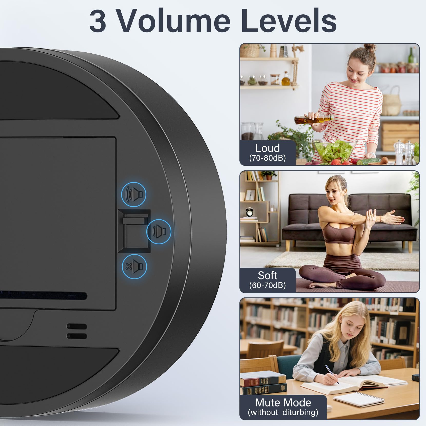 HAUKINIX timer high-definition glass display remains clear in light