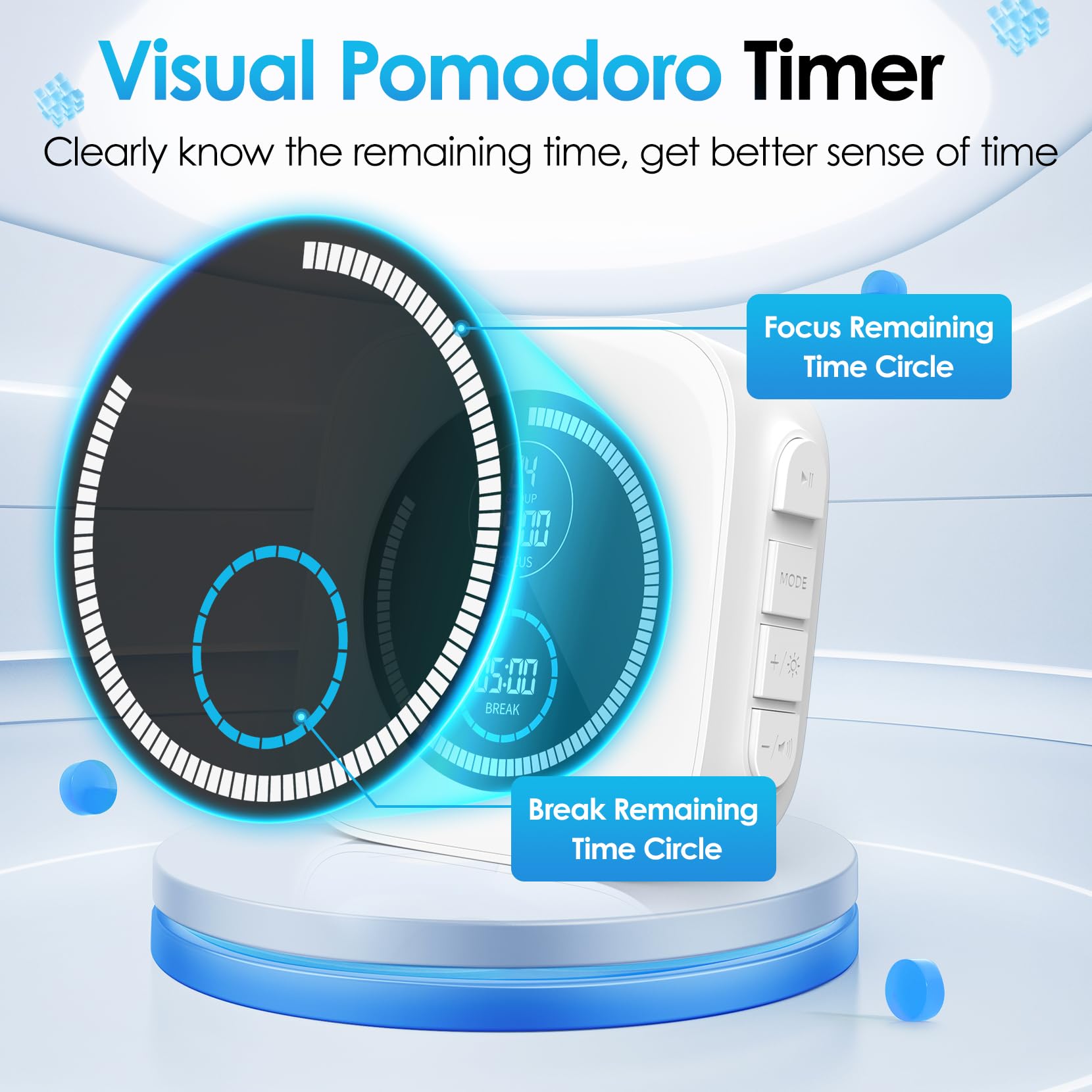 HAUKINIX pomodoro interval settings illustrate customizable focus and break periods