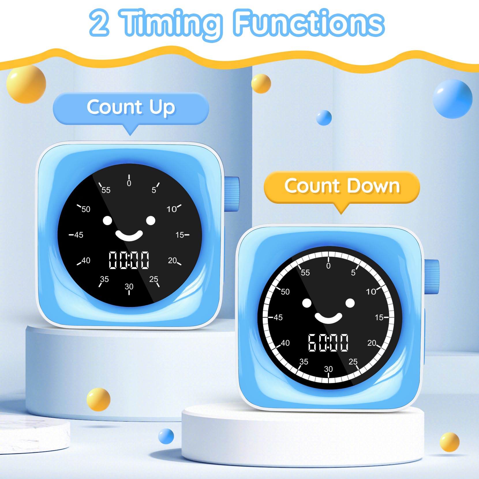 HAUKINIX visual timer supports special needs by intuitive, easy-to-understand design.