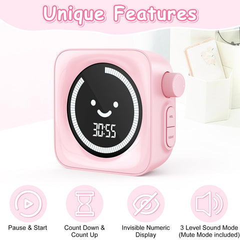 HAUKINIX Visual Timer for Kids 99-minute progress bars displayed clearly.