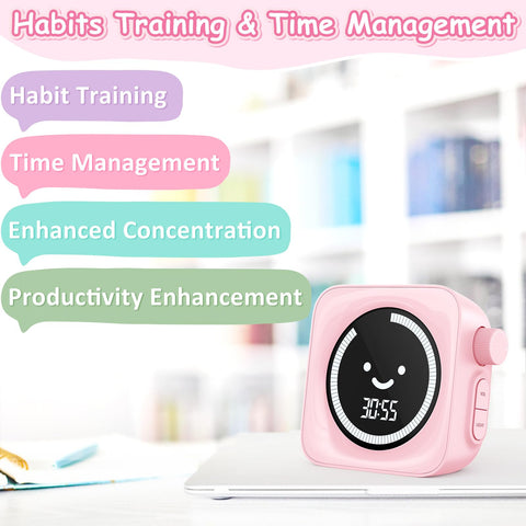 HAUKINIX Visual Timer for Kids supports count up and count down modes.