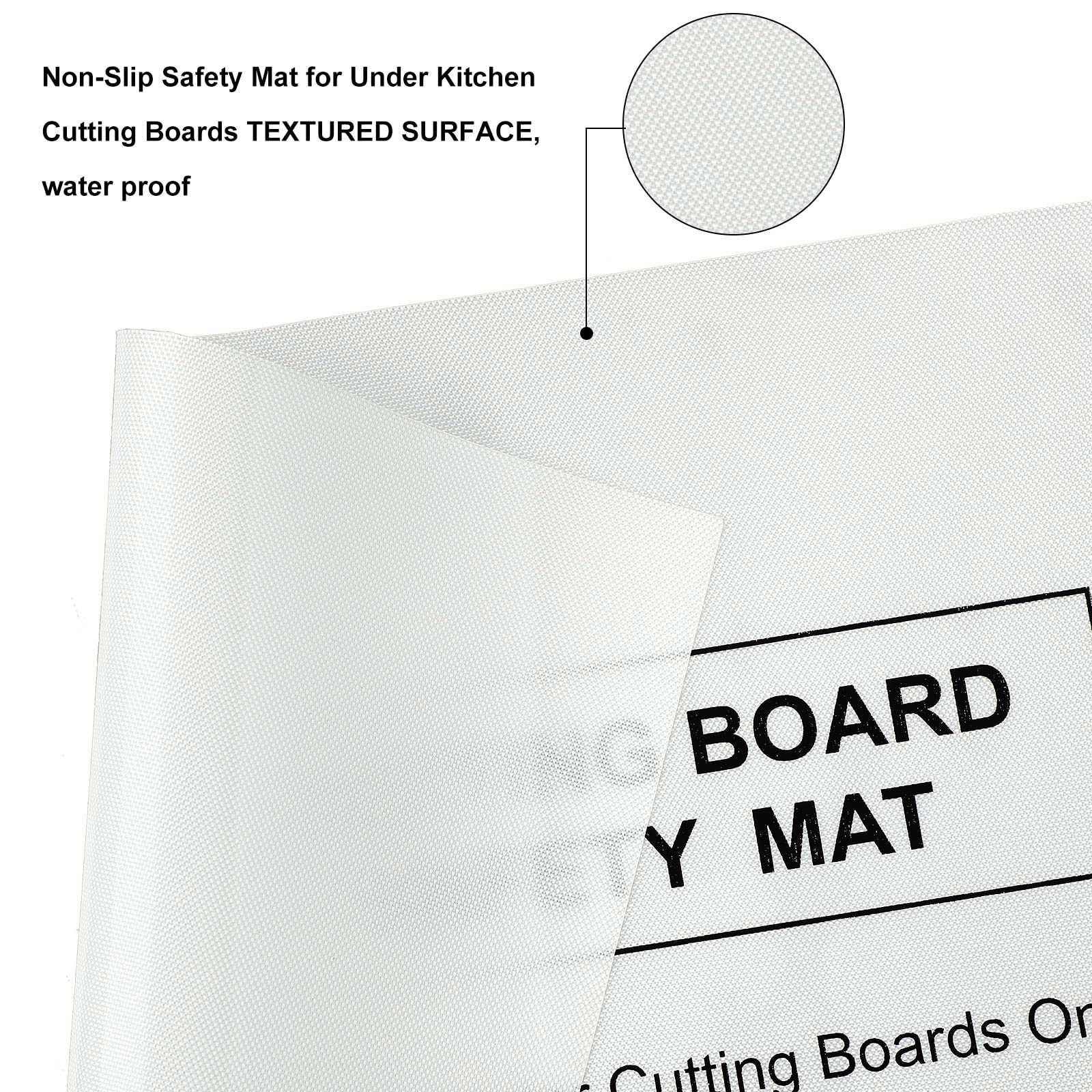 Haull non-absorbent mats stay dry and countertop-clean after prep