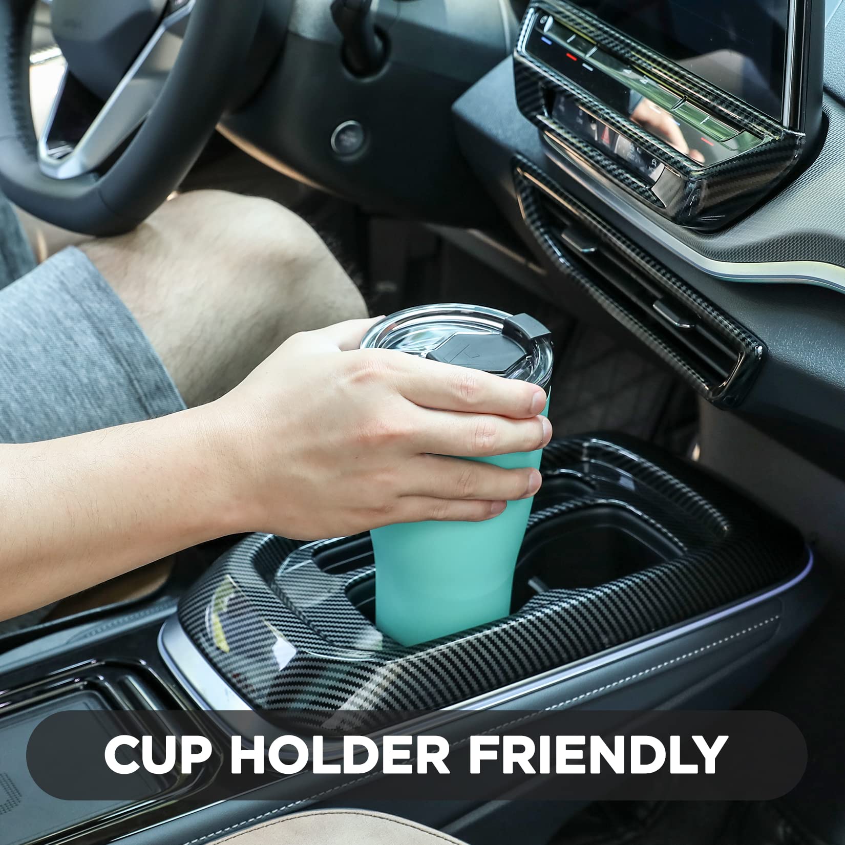 HAUSHOF 30oz tumbler lid-tritan demonstrates BPA-free, durable sipping design.