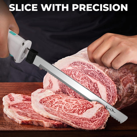 HAUSHOF cordless knife in a kitchen ready for everyday slicing tasks
