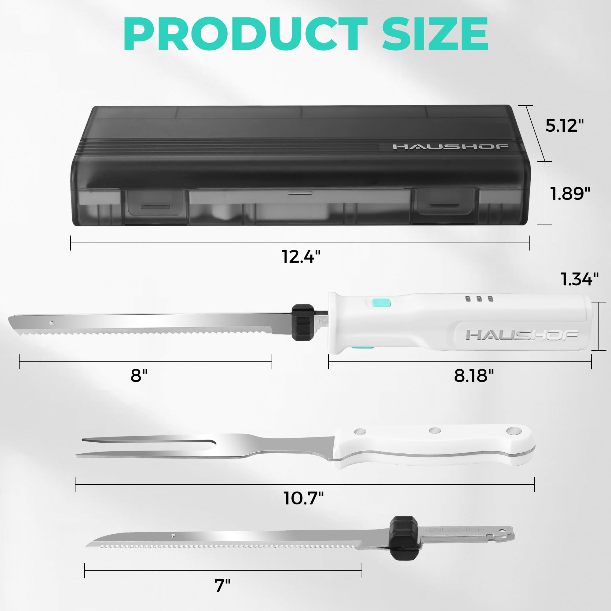 HAUSHOF 7-inch bread blade for even crusts and clean slices