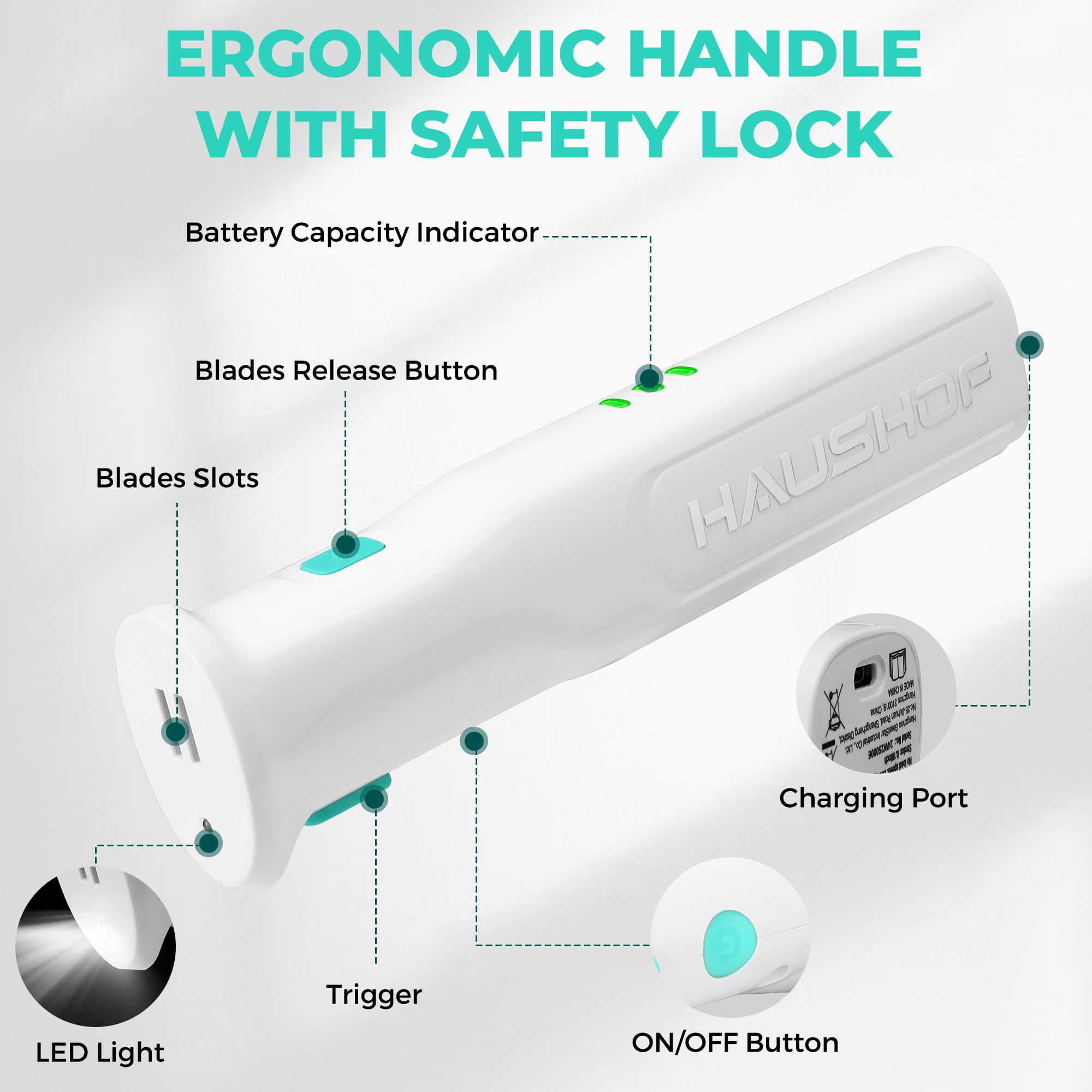HAUSHOF 8-inch blade for smooth turkey roasts and meat carving