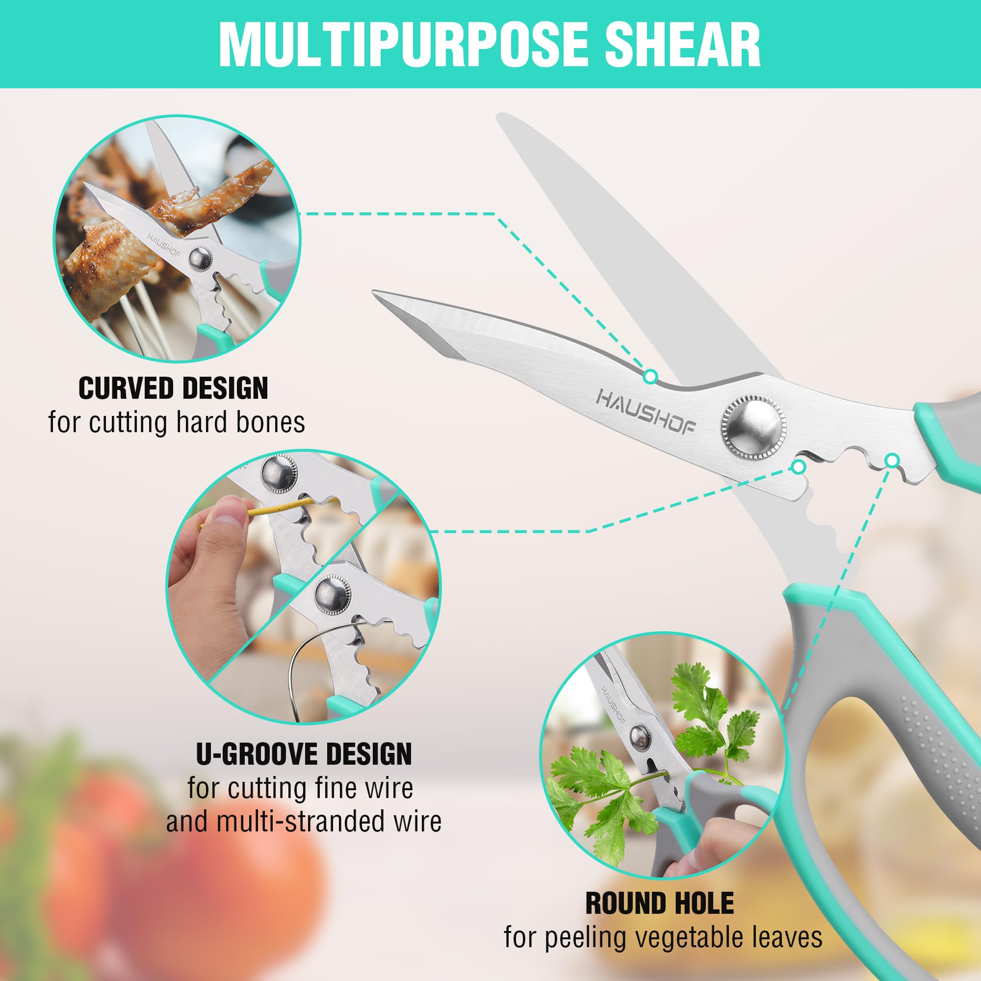 HAUSHOF U-groove design helps tackle fine wires with ease.