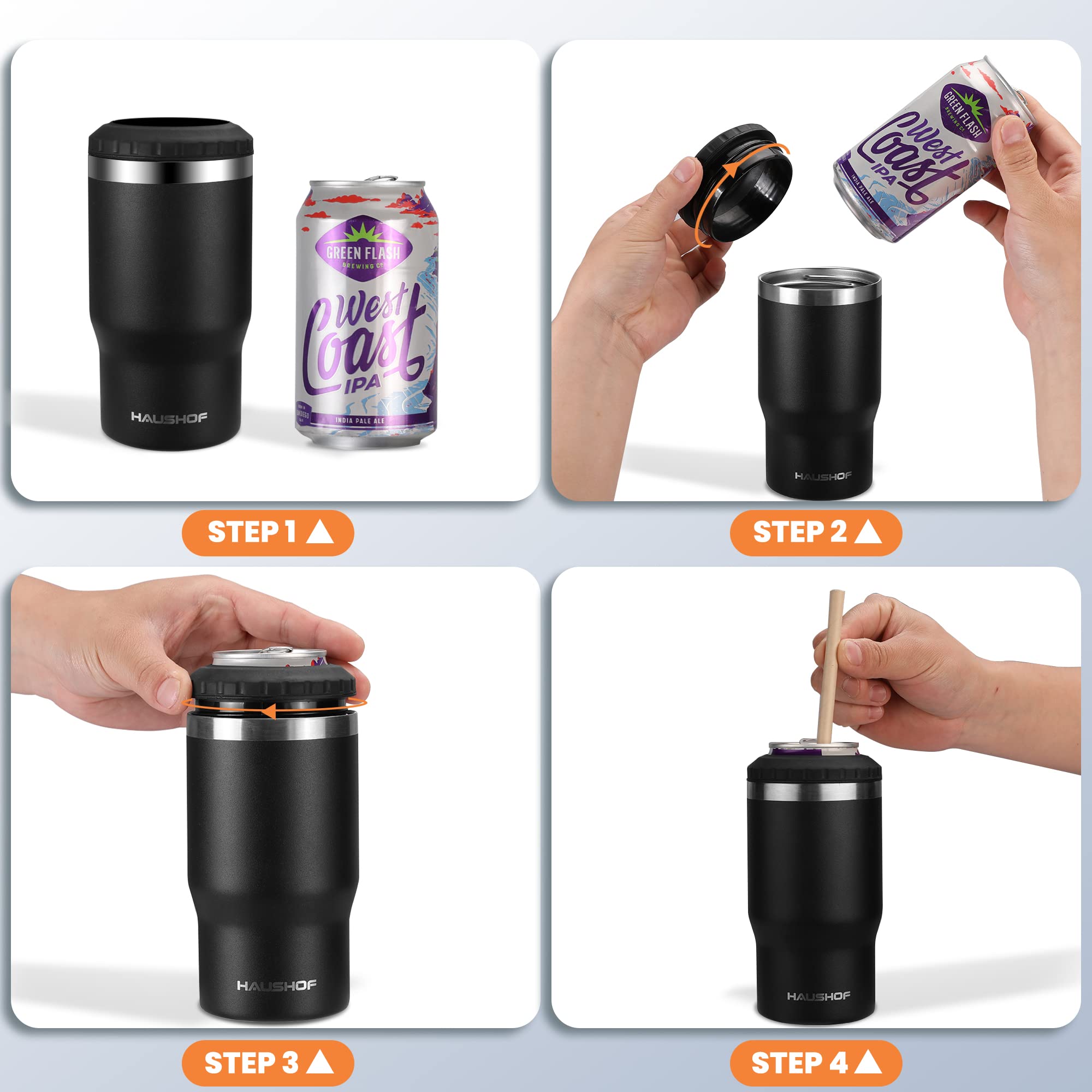 HAUSHOF versatile 4-in-1 use for camping, beach, picnics, and office.