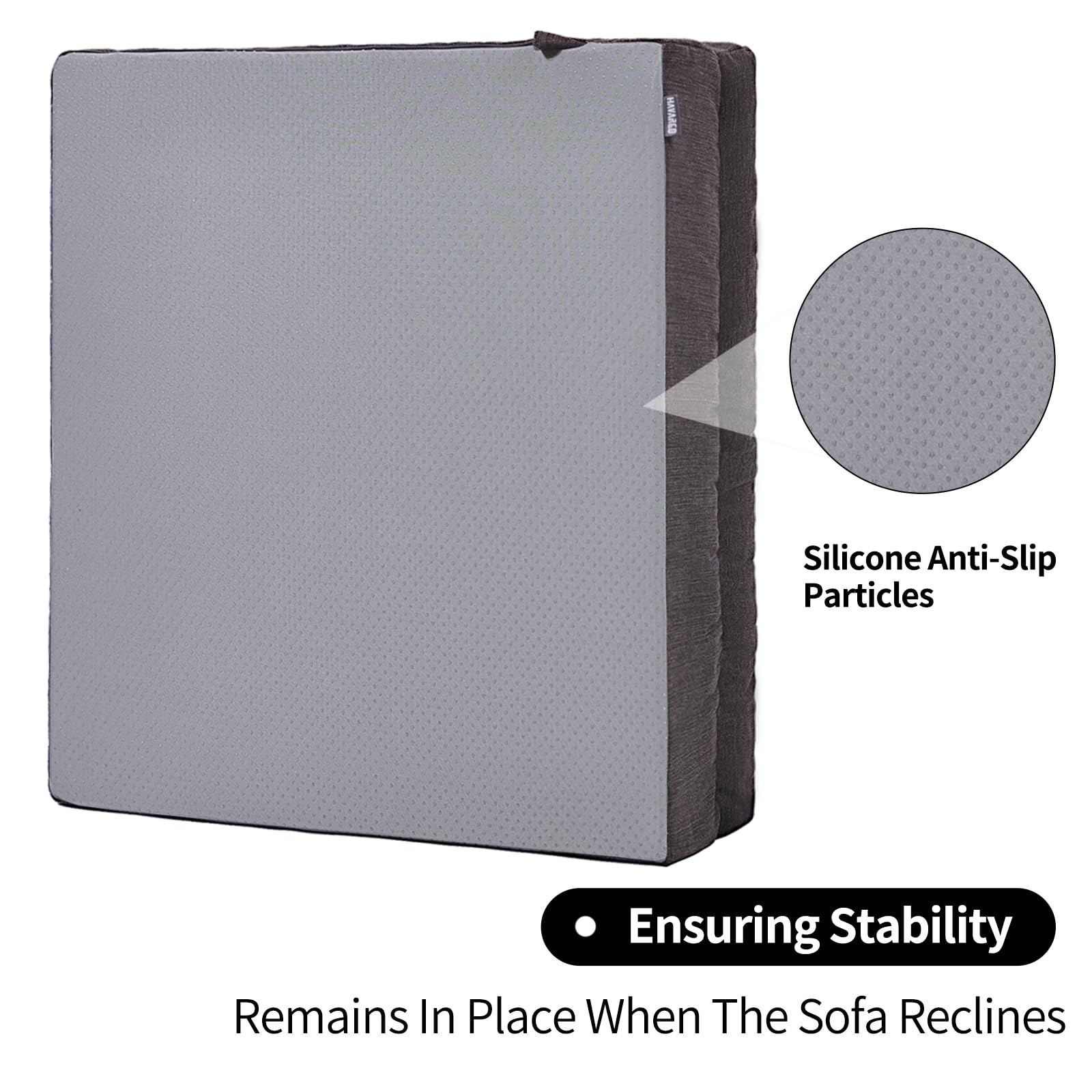 HAVARGO lower-foam support 20x20x4 provides durable thickness for stable seating