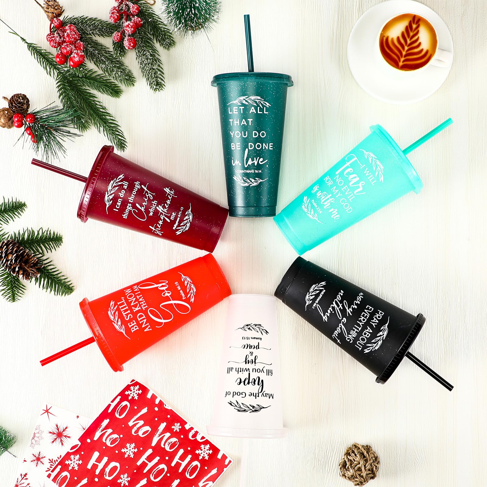 Havawish tumbler showcases 12 scripture quotes to uplift moments