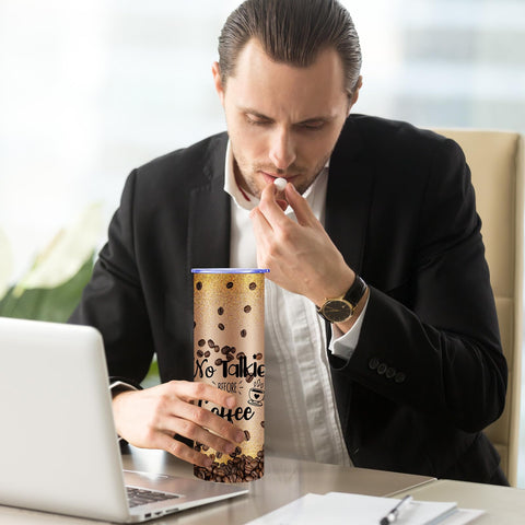 Havawish retro brown color tumbler complements cozy coffee moments
