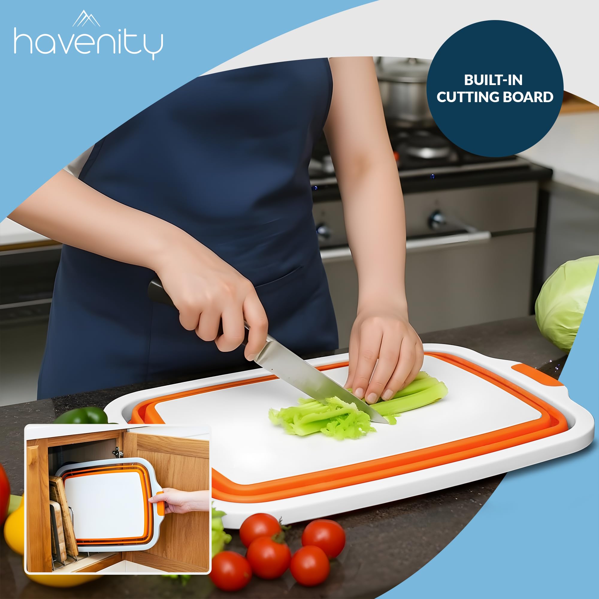 Havenity BBQ Prep Tub easy to clean; quick rinsing by hand or dishwasher.