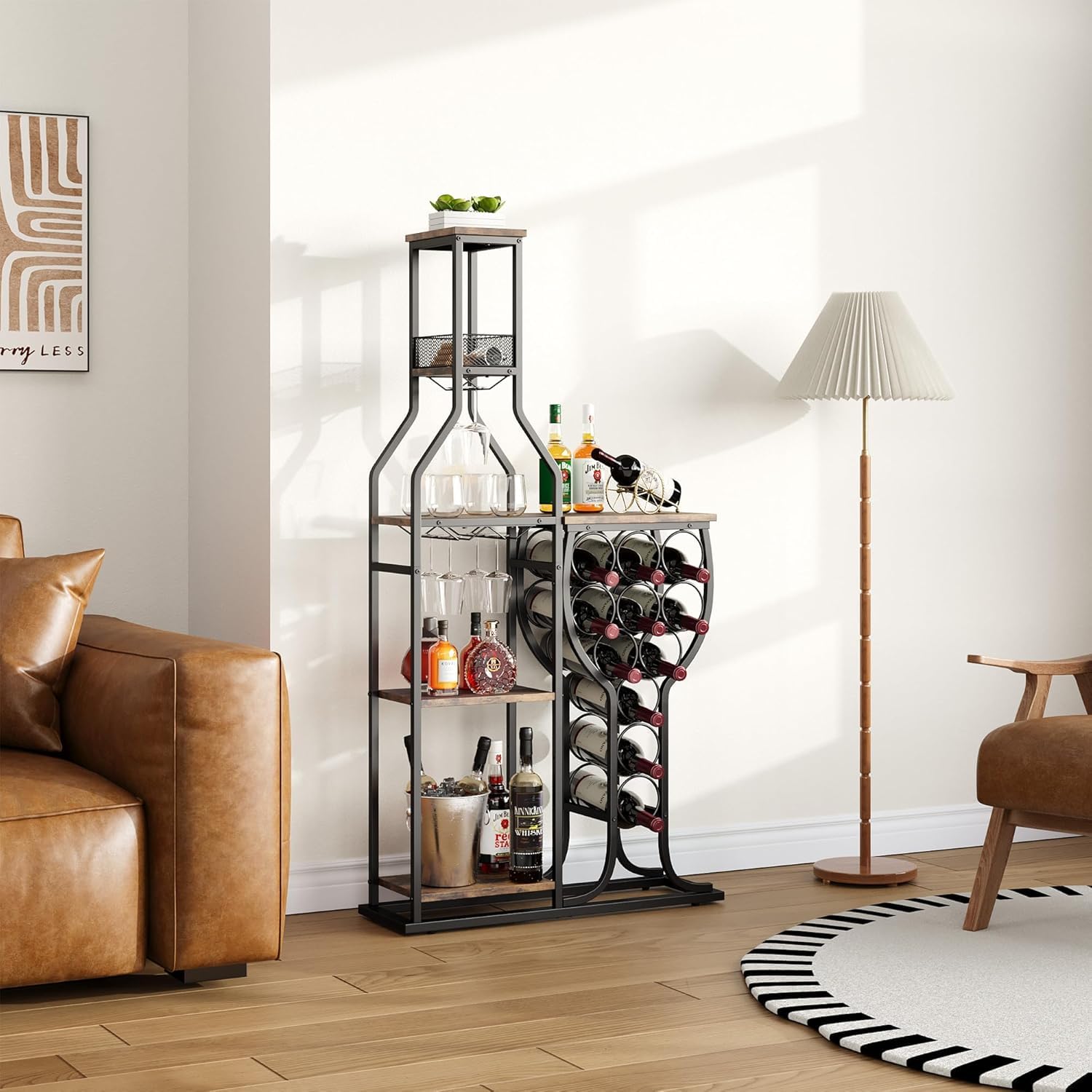 HavenlyYouth liquor cabinet easy assembly ships with hardware and clear instructions.