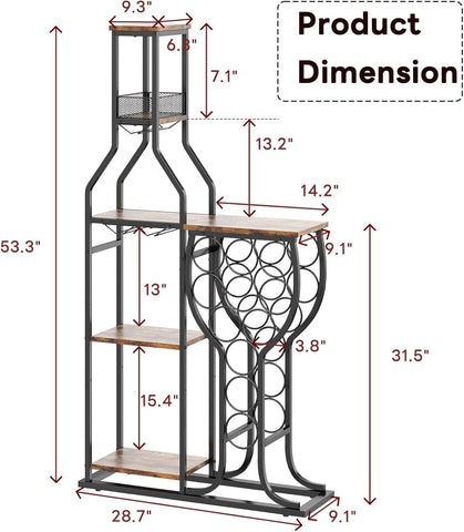 HavenlyYouth liquor cabinet open shelves organize bar tools and accessories within reach.